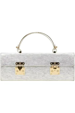 LOUIS VUITTON Dames, Pre-owned, Grijs, Maat: ONE Size Leer