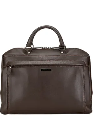 Burberry Heren, Pre-owned, Bruin, Maat: ONE Size Leer