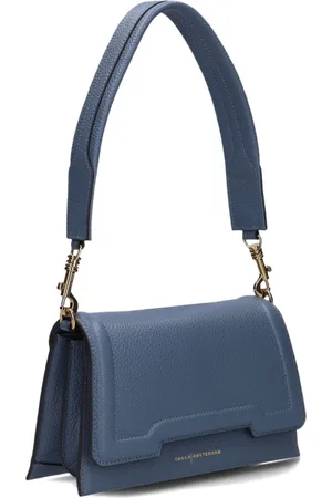 Smaak Amsterdam Dames, Tassen, Blauw, Maat: ONE Size Leer