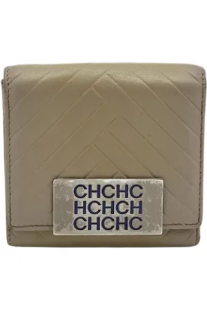 Carolina Herrera Dames, Pre-owned, Grijs, Maat: ONE Size Leer