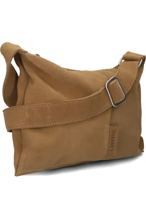 Shabbies Amsterdam Dames, Tassen, Bruin, Maat: ONE Size Suède