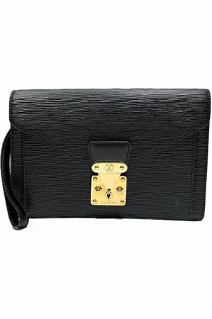 LOUIS VUITTON Dames, Pre-owned, Zwart, Maat: ONE Size Leer