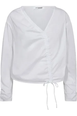 Co`Couture Dames, Blouses & Shirts, Wit, Maat: XL Katoen