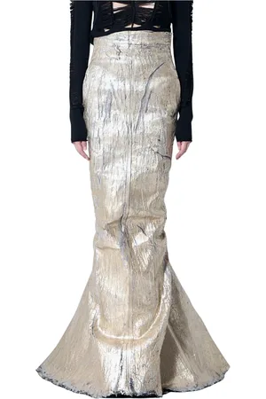 Rick Owens Dames, Rokken, Geel, Maat: S Denim