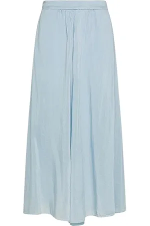 FORTE FORTE Dames, Rokken, Blauw, Maat: M Katoen