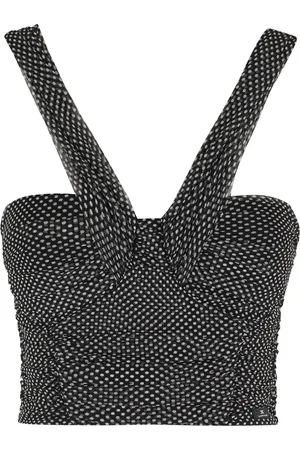 Elisabetta Franchi Dames, Tops, Zwart, Maat: L