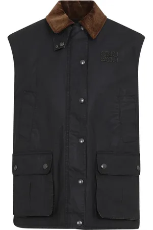 Miu Miu Dames, Jassen, Zwart, Maat: 2XS Katoen