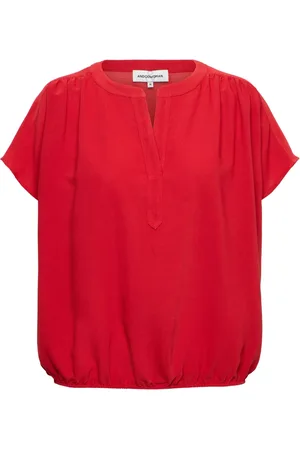 &Co Woman Dames, Blouses & Shirts, Rood, Maat: 2XL Poliester