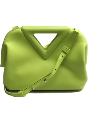 Bottega Veneta Dames, Pre-owned, Groen, Maat: ONE Size Leer