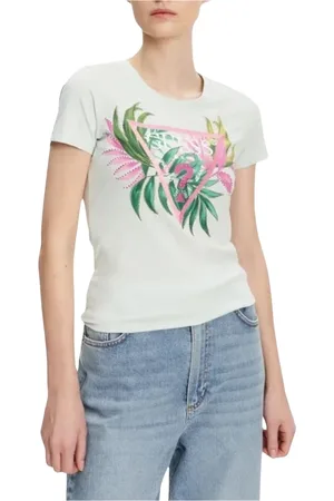 Guess Dames, Tops, Groen, Maat: XS Katoen