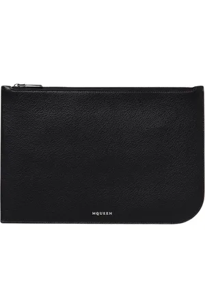 Alexander McQueen Heren, Tassen, Zwart, Maat: ONE Size Leer