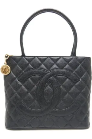 CHANEL Dames, Pre-owned, Zwart, Maat: ONE Size Leer