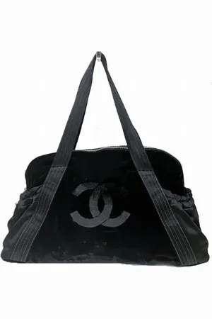 CHANEL Dames, Pre-owned, Zwart, Maat: ONE Size Velours