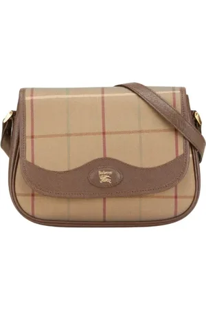 Burberry Dames, Pre-owned, Bruin, Maat: ONE Size Leer