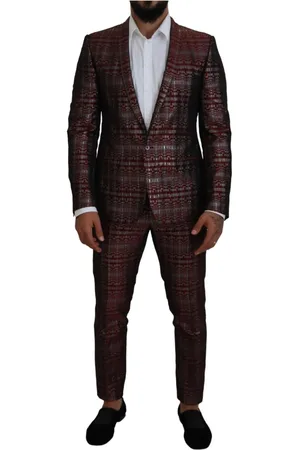 Dolce & Gabbana Heren, Pakken, Rood, Maat: L Tweed
