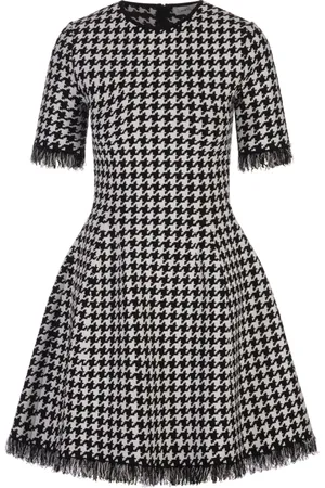 Alexander McQueen Dames, Jurken, Zwart, Maat: L Viscose