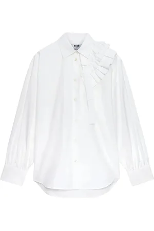Msgm Dames, Blouses & Shirts, Wit, Maat: S