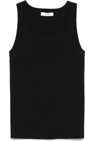Max Mara Dames, Tops, Zwart, Maat: M Viscose