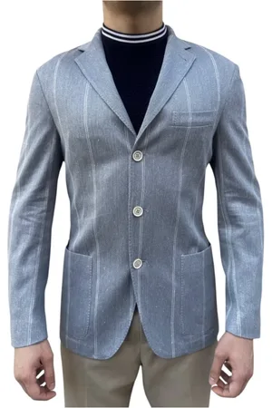 ELEVENTY Heren, Jassen, Blauw, Maat: M
