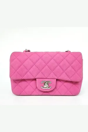 CHANEL Dames, Pre-owned, Roze, Maat: ONE Size Leer