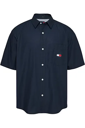 Tommy Hilfiger Heren, Overhemden, Blauw, Maat: L Katoen