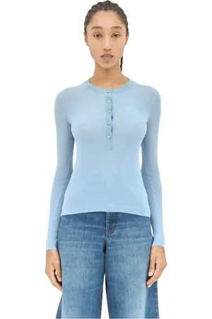 Chloé Dames, Truien, Blauw, Maat: L Wol