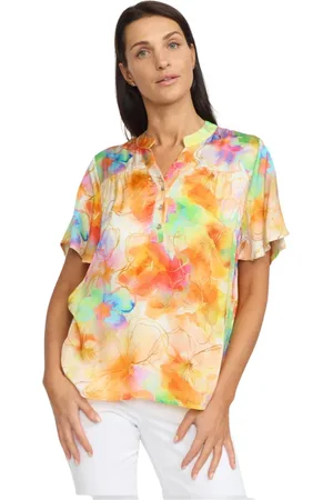 2-Biz Dames, Blouses & Shirts, Veelkleurig, Maat: L Zijde
