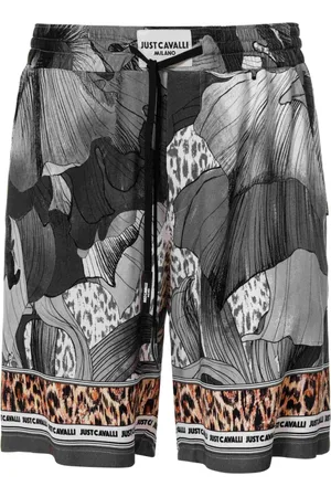 Roberto Cavalli Heren, Korte broeken, Grijs, Maat: M