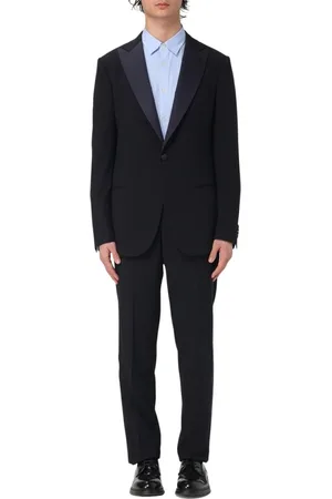 Giorgio Armani Heren, Pakken, Blauw, Maat: 2XL Leer