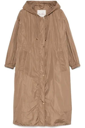 Max Mara Dames, Mantels, Bruin, Maat: S