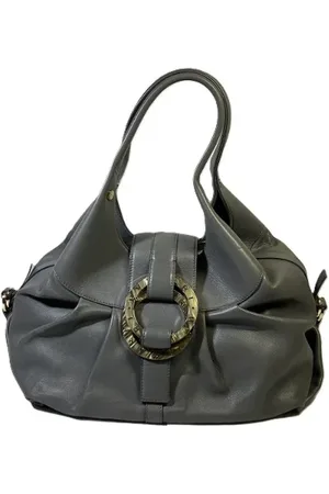 Bvlgari Dames, Pre-owned, Grijs, Maat: ONE Size Leer