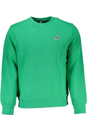 North Sails Heren, Sweatshirts & Hoodies, Groen, Maat: XL Katoen