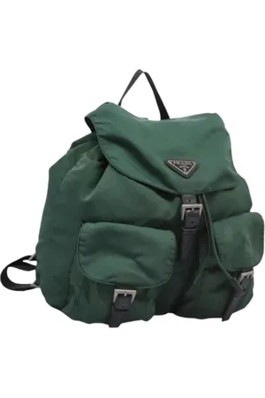 Prada Dames, Pre-owned, Groen, Maat: ONE Size Nylon