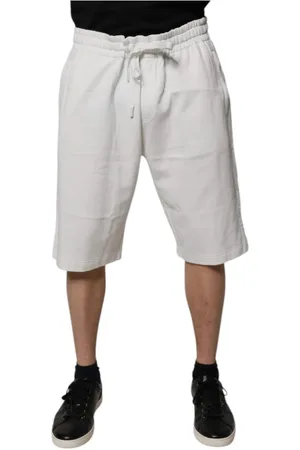 Dolce & Gabbana Heren, Korte broeken, Wit, Maat: 4XL Katoen