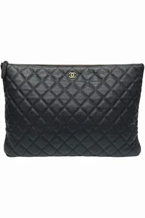 CHANEL Dames, Pre-owned, Zwart, Maat: ONE Size Leer