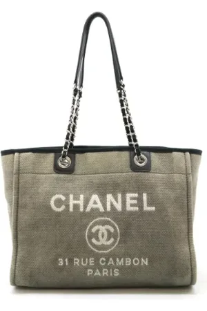CHANEL Dames, Pre-owned, Grijs, Maat: ONE Size Zijde