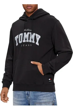 Tommy Hilfiger Heren, Sweatshirts & Hoodies, Zwart, Maat: S Katoen