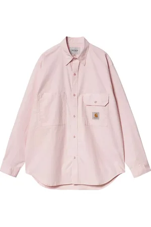 Carhartt Heren, Overhemden, Roze, Maat: S Katoen