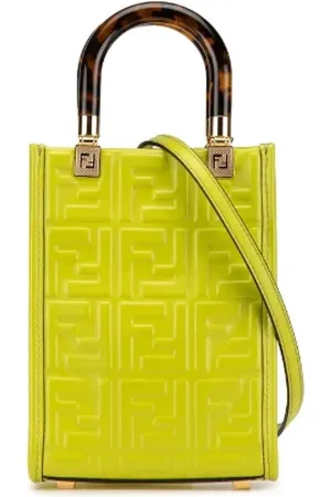 Fendi Dames, Pre-owned, Groen, Maat: ONE Size Leer
