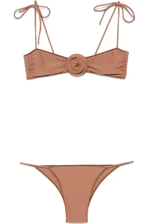 LA REVECHE Dames, Badkleding, Bruin, Maat: L