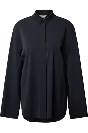 Max Mara Dames, Blouses & Shirts, Blauw, Maat: S Katoen