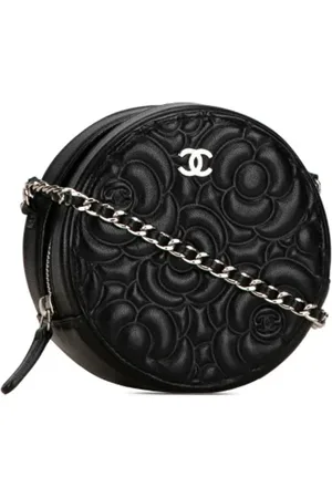 CHANEL Dames, Pre-owned, Zwart, Maat: ONE Size Leer