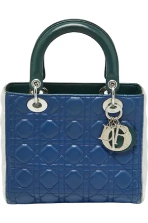 Dior Dames, Pre-owned, Blauw, Maat: ONE Size Leer