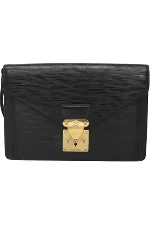 LOUIS VUITTON Dames, Pre-owned, Zwart, Maat: ONE Size Leer