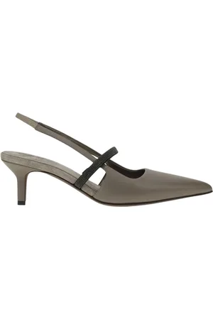 Brunello Cucinelli Dames, Schoenen, Grijs, Maat: 36 EU