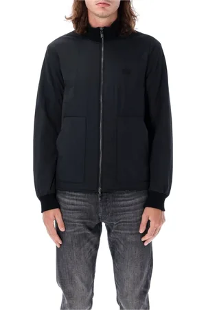 Emporio Armani Heren, Jassen, Zwart, Maat: L Nylon