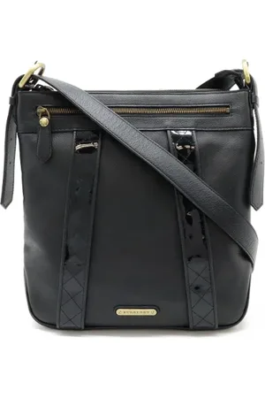 Burberry Dames, Pre-owned, Zwart, Maat: ONE Size Leer