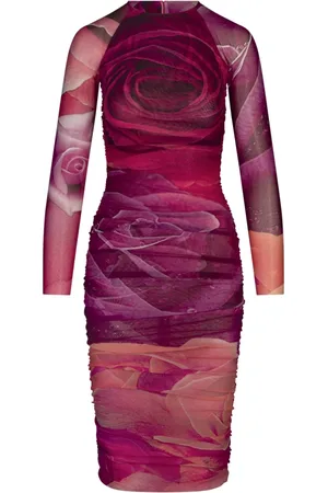 Roberto Cavalli Dames, Jurken, Roze, Maat: XS Polyamide
