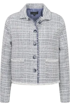 Bugatti Dames, Jassen, Blauw, Maat: S Tweed