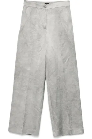 Pinko Dames, Broeken, Grijs, Maat: XS Katoen